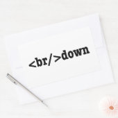 Sticker Rectangulaire code HTML (Enveloppe)
