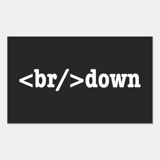 Sticker Rectangulaire code HTML (Devant)