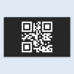 Sticker Rectangulaire Code QR créé instantanément (en entrant votre URL)