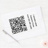 Sticker Rectangulaire Code QR inutile : Merveilleux (Enveloppe)