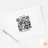Sticker Rectangulaire Code QR personnalisé (Enveloppe)