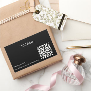 Sticker Rectangulaire Code QR professionnel Promotionnel