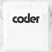 Sticker Rectangulaire Coder (Sac)