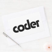Sticker Rectangulaire Coder (Enveloppe)