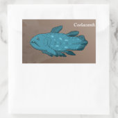 Sticker Rectangulaire Coelacanth (Sac)