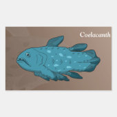 Sticker Rectangulaire Coelacanth (Devant)