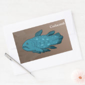 Sticker Rectangulaire Coelacanth (Enveloppe)