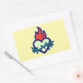 Sticker Rectangulaire Coeur (Enveloppe)