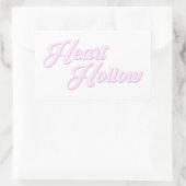 Sticker Rectangulaire COEUR HOLLOW Plain Logo (Pack de Stickers) (Sac)
