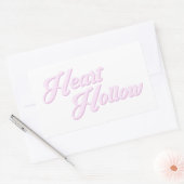Sticker Rectangulaire COEUR HOLLOW Plain Logo (Pack de Stickers) (Enveloppe)