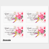 Sticker Rectangulaire Cœur pur (Feuille)