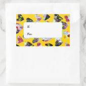 Sticker Rectangulaire Coeurs de collage personnalisés (Sac)