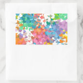 Sticker Rectangulaire Coeurs Pastel Confetti (Sac)