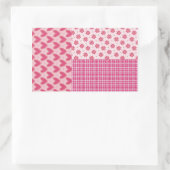 Sticker Rectangulaire Coeurs pour toujours (Sac)