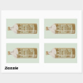 Sticker Rectangulaire Cola Boire Sucre (Feuille)