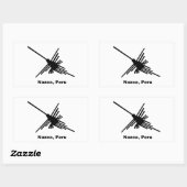 Sticker Rectangulaire Colibri Nazca, Pérou (Feuille)