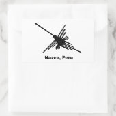 Sticker Rectangulaire Colibri Nazca, Pérou (Sac)