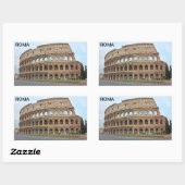 Sticker Rectangulaire Colisée rom (Feuille)