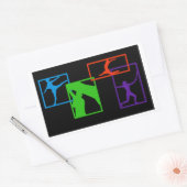 Sticker Rectangulaire Collage Color Guard (Enveloppe)