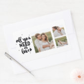 Sticker Rectangulaire Collage Couple Photo & Tout Ce Dont Vous Avez Beso (Enveloppe)