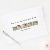 Sticker Rectangulaire Collage Couple Photo & Vous Êtes Mon Citation De L (Enveloppe)