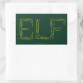 Sticker Rectangulaire Collage d'armes Elf (Sac)