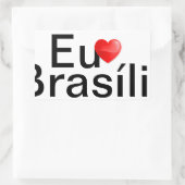 Sticker Rectangulaire Colle Brasília Brésil (Sac)