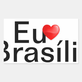 Sticker Rectangulaire Colle Brasília Brésil