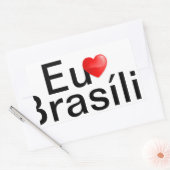 Sticker Rectangulaire Colle Brasília Brésil (Enveloppe)