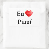 Sticker Rectangulaire Colle j'aime Piauí (Sac)