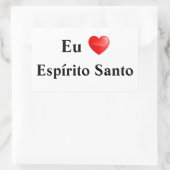 Sticker Rectangulaire Colle j'aime Saint-Esprit (Sac)