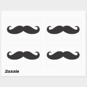 Sticker Rectangulaire Colle Mustache (Feuille)