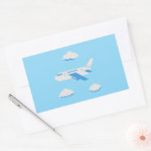 Sticker Rectangulaire Collection de la fête des avions ! (Enveloppe)