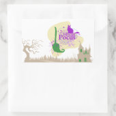 Sticker Rectangulaire Collection de timbres Halloween "Hocus Pocus" (Sac)
