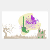 Sticker Rectangulaire Collection de timbres Halloween "Hocus Pocus" (Devant)