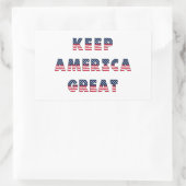Sticker Rectangulaire Collection du parti Élections USA ! (Sac)