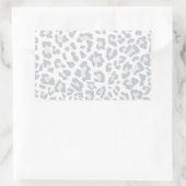 Sticker Rectangulaire Collection Empreinte de léopard arc-en-ciel - Gris (Sac)