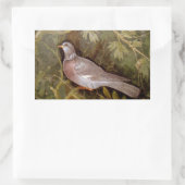 STICKER RECTANGULAIRE COLLECTION POMPEII / DOVE DANS LE JARDIN (Sac)