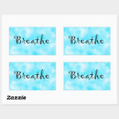 Sticker Rectangulaire Collier Breathe-rectangle (Feuille)