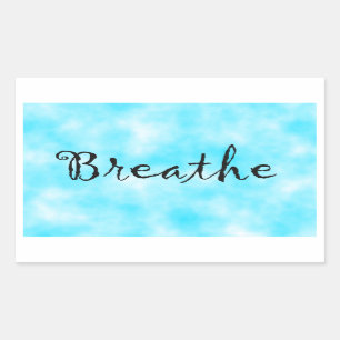 Sticker Rectangulaire Collier Breathe-rectangle