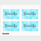 Sticker Rectangulaire Collier Breathe-rectangle (Feuille)