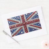 Sticker Rectangulaire Collier rectangle aux couleurs britanniques (Enveloppe)