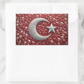 Sticker Rectangulaire Collier rectangle aux couleurs turques (Sac)