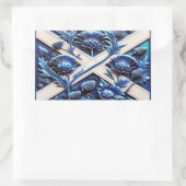 Sticker Rectangulaire Collier rectangle avec chardon écossais (Sac)