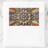 Sticker Rectangulaire Collier rectangle avec couleur LGBTQ (Sac)