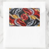 Sticker Rectangulaire Collier rectangle avec couleurs allemandes (Sac)