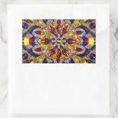 Sticker Rectangulaire Collier rectangle avec couleurs Colombie (Sac)