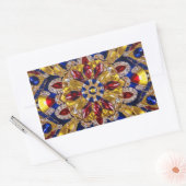 Sticker Rectangulaire Collier rectangle avec couleurs Colombie (Enveloppe)