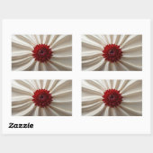 Sticker Rectangulaire Collier rectangle avec couleurs japanase (Feuille)