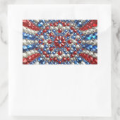 Sticker Rectangulaire Collier rectangle avec couleurs Pays-Bas (Sac)